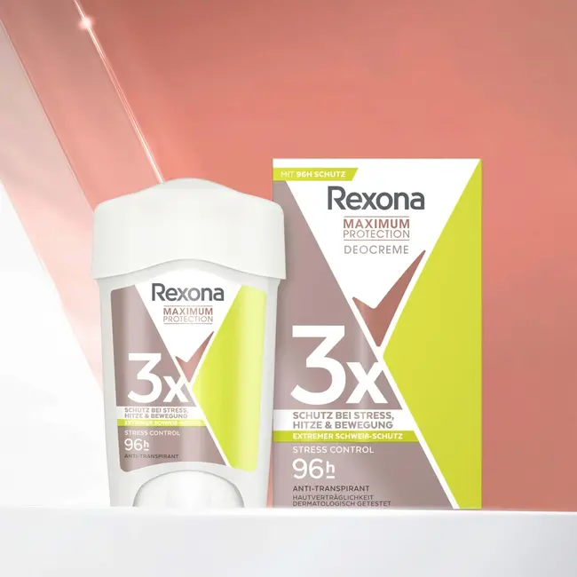 Rexona Antitranspirant Deocreme Maximale bescherming tegen stress 45 ml