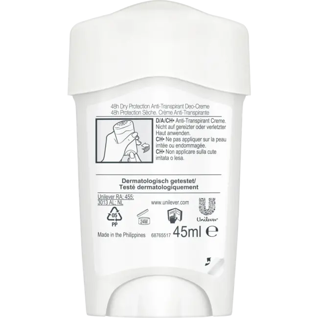 Rexona Antitranspirant Deocreme Maximale bescherming tegen stress 45 ml