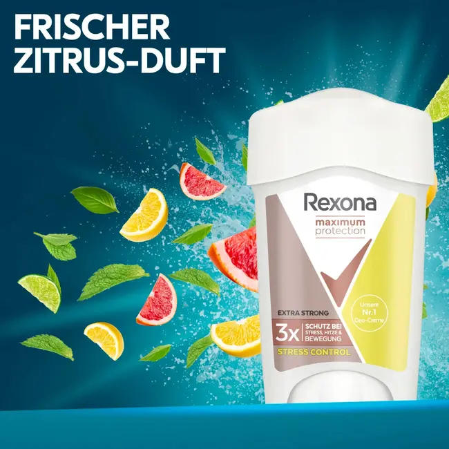 Rexona Antitranspirant Deocreme Maximale bescherming tegen stress 45 ml