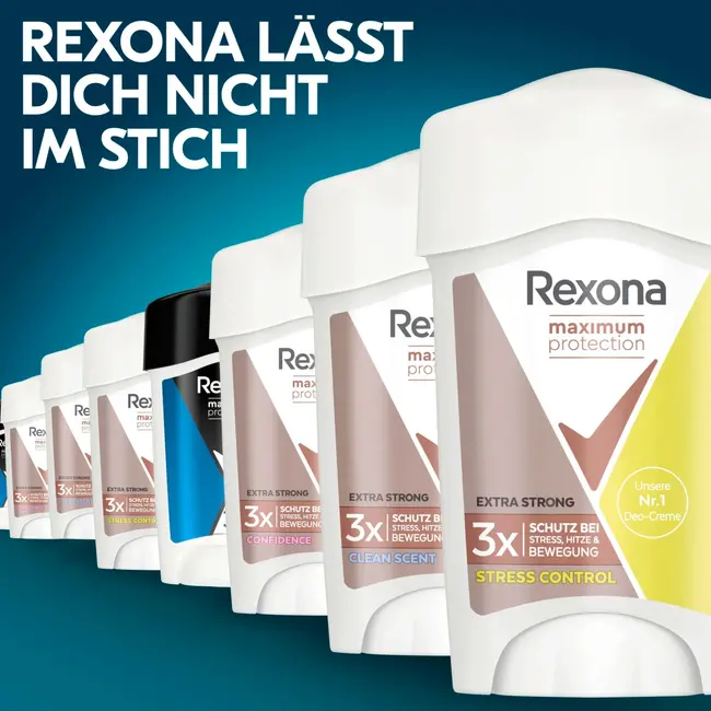 Rexona Antitranspirant Deocreme Maximale bescherming tegen stress 45 ml
