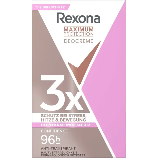 Rexona Antitranspirant Deocreme Maximale bescherming Vertrouwen 45 ml