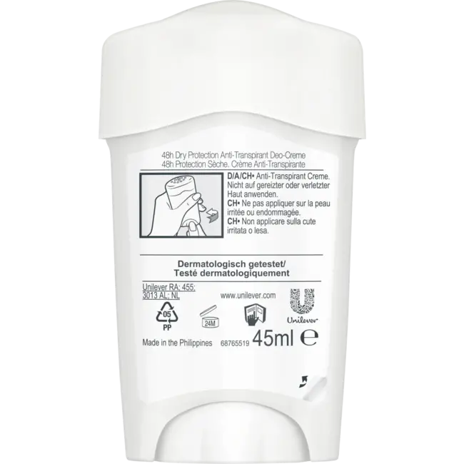 Rexona Antitranspirant Deocreme Maximale bescherming Vertrouwen 45 ml