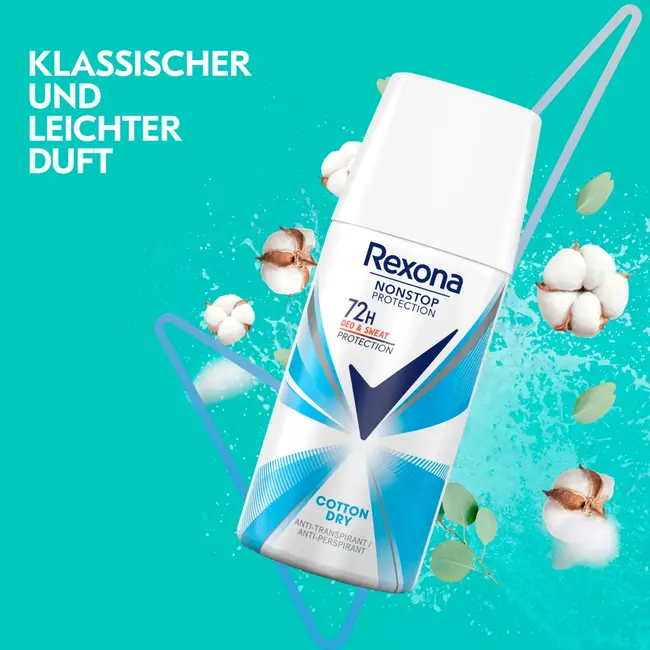 Rexona Antitranspirant Deospray Nonstop Protection Cotton Dry, Reisegröße 35 ml
