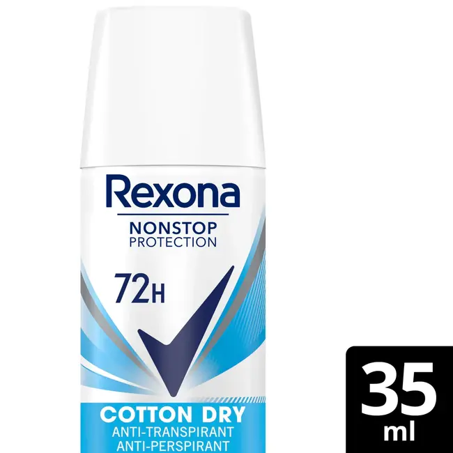 Rexona Antitranspirant Deospray Nonstop Protection Cotton Dry, Reisegröße 35 ml