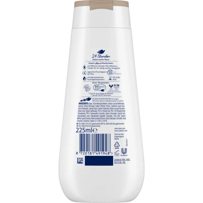 Dove Douchecrème Advanced Care Zijdezacht 225 ml