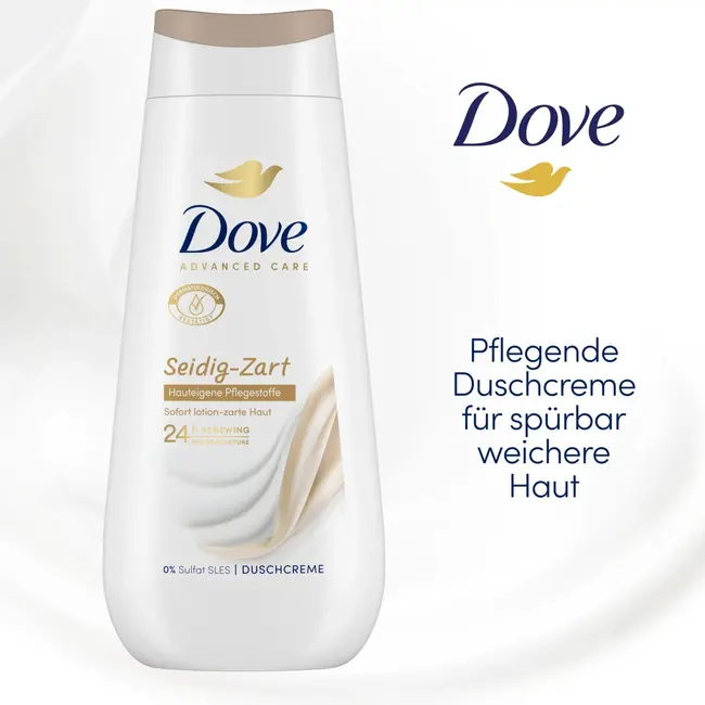 Dove Douchecrème Advanced Care Zijdezacht 225 ml