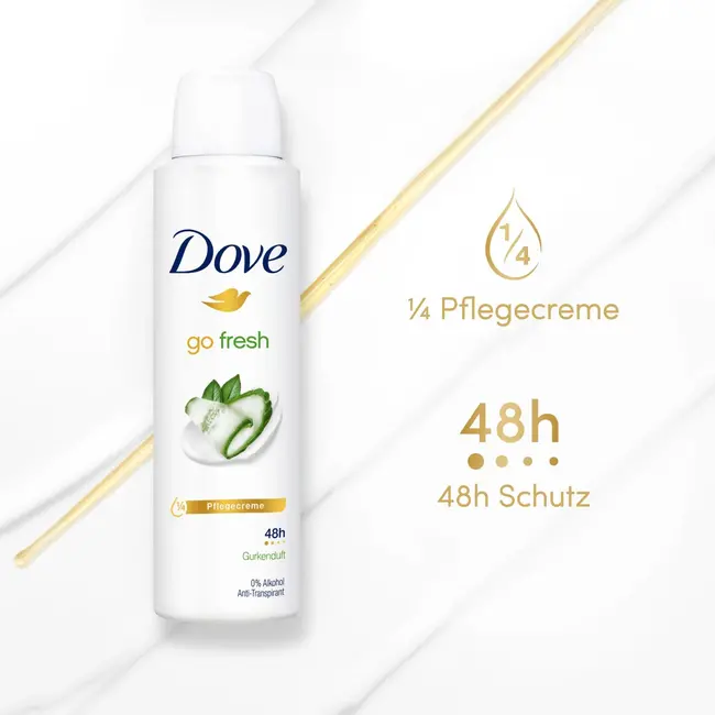 Dove Anti-transpirant deodorantspray Go Fresh komkommergeur 150 ml
