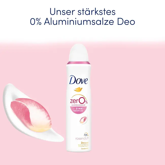 Dove Deodorantspray met rozengeur & zinkcomplex 150 ml