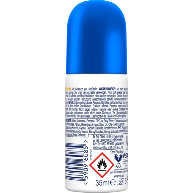 Dove Antitranspirant Deospray Advanced Care Original, Reisegröße 35 ml