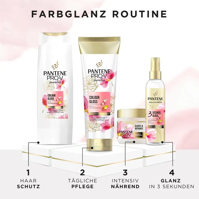 PANTENE PRO-V Haarmaske wonderen Kleur Glans Glanzend & Gerepareerd 300 ml