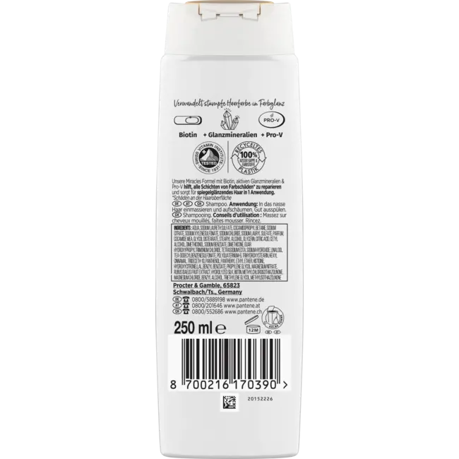 PANTENE PRO-V Shampoo wonderen Kleur Glans 250 ml