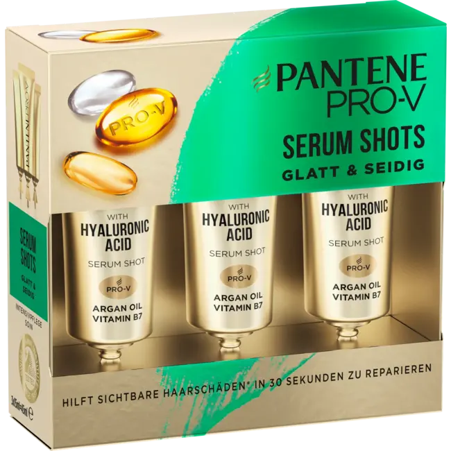 PANTENE PRO-V Haarbehandeling Rescue Shots Glad en zijdeachtig (3 x 15 ml) 45 ml