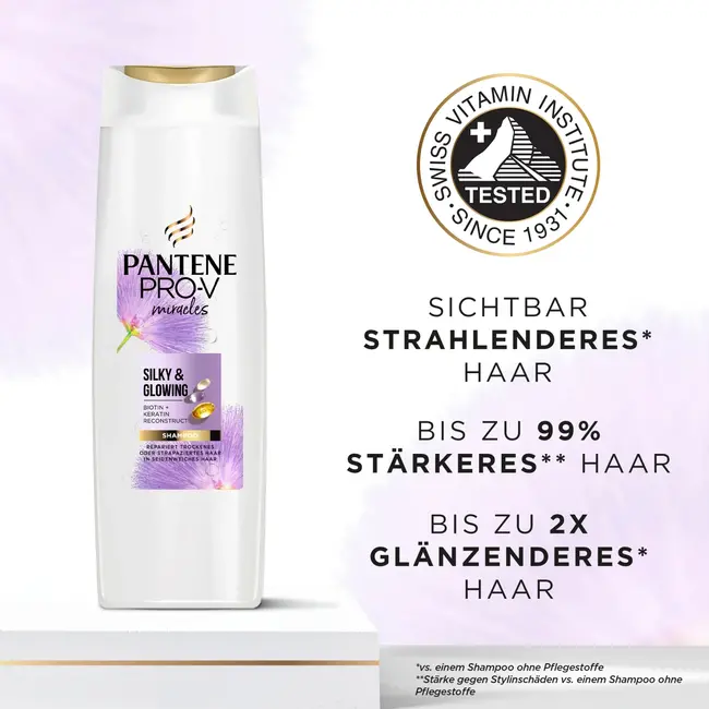 PANTENE PRO-V Shampoo-wonderen Zijdeachtig en stralend 250 ml