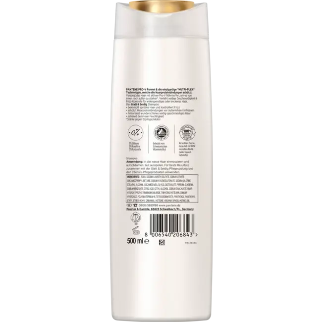 PANTENE PRO-V Shampoo Vita Glow Glad en zijdeachtig 500 ml
