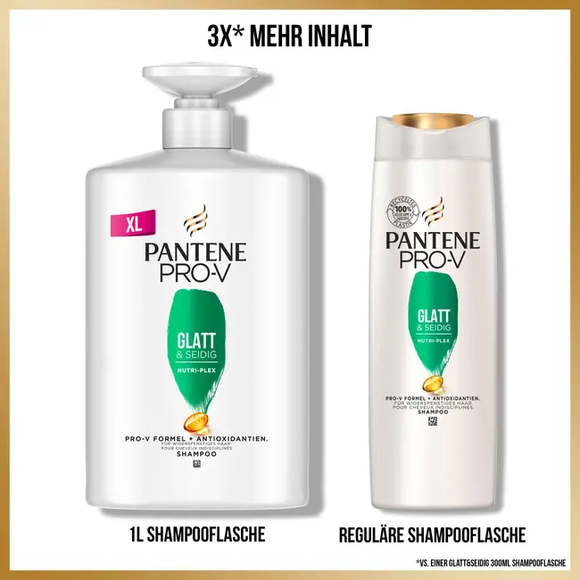 PANTENE PRO-V Shampoo Glad en zijdeachtig 1000 ml