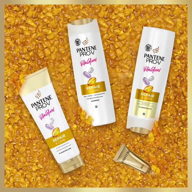 PANTENE PRO-V Shampoo & Conditioner & Haarkur 3in1 Vita Glow Reparatie & Verzorging 250 ml