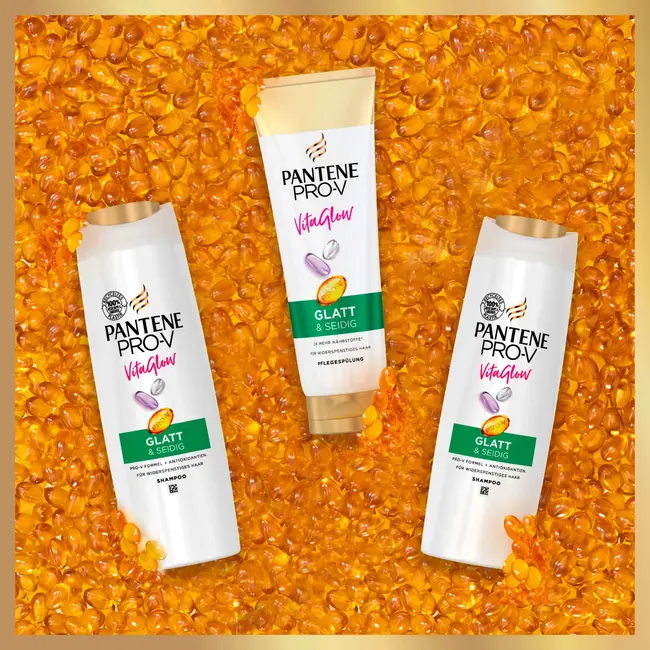 PANTENE PRO-V Shampoo Vita Glow Glad en zijdeachtig 300 ml