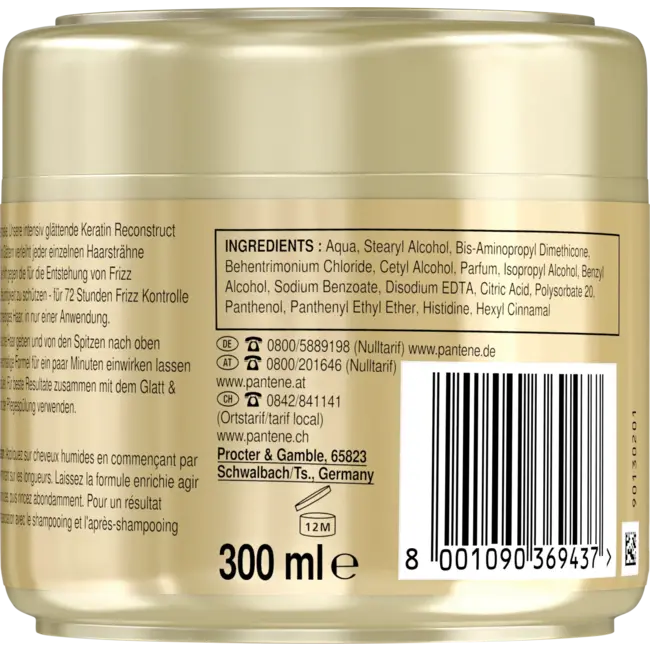 PANTENE PRO-V Haarbehandeling Glad en zijdeachtig intensief masker 300 ml