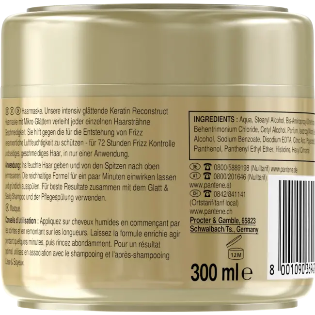 PANTENE PRO-V Haarbehandeling Glad en zijdeachtig intensief masker 300 ml