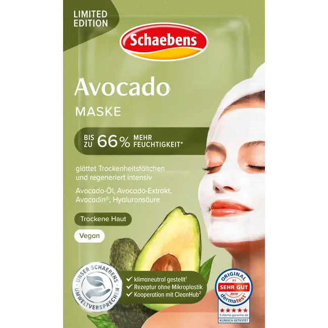 Schaebens Geschtsmaske Avocado (2x5 Ml) 10 ml
