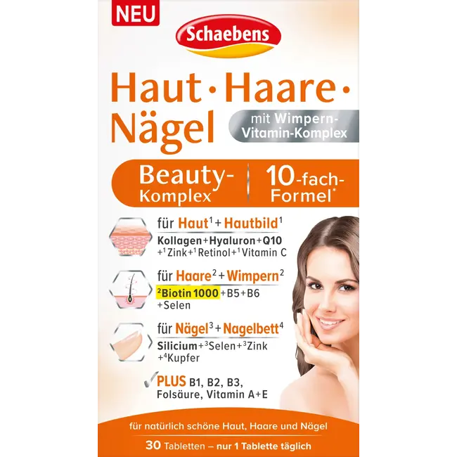 Schaebens Huid Haar Nagels Beauty Complex Tabletten 30 St. 24 g