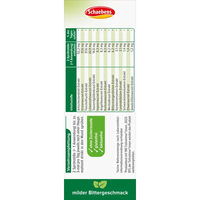 Schaebens Bitterstoffen Instant Spray 30 ml