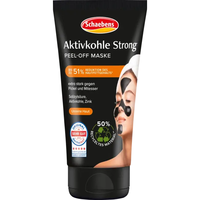 Schaebens Gezichtsmasker Peel Off Actieve Kool Strong 75 ml