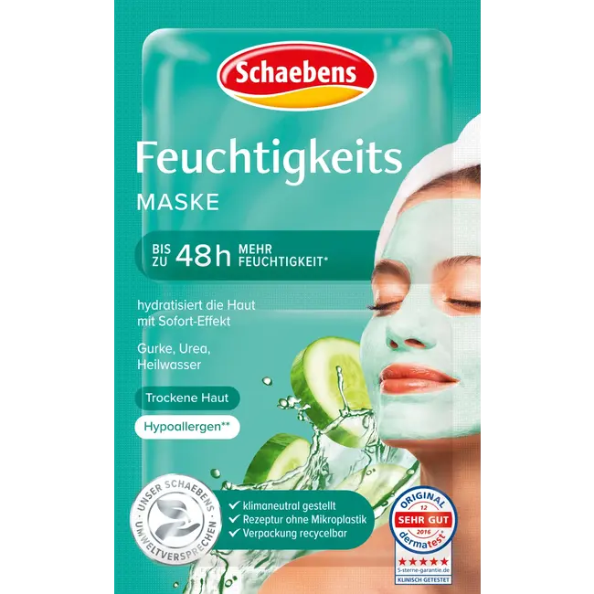 Schaebens Gezichtsmasker Vocht (10 St X 2 X 5 Ml) 100 ml