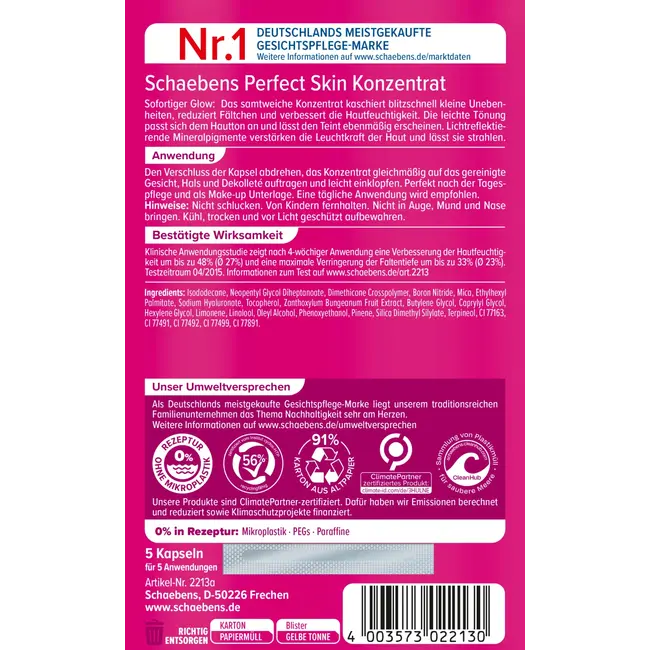 Schaebens Concentraat Perfect Skin 5 St