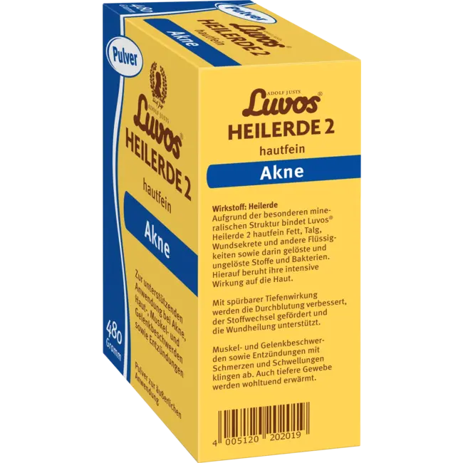 Luvos Heilerde Genezende Klei 2 Zuivere Huid  480 g