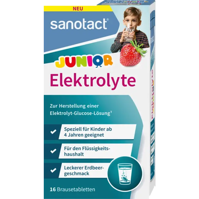 sanotact Electrolyte Junior Bruistabletten 16 Stuks 65 g