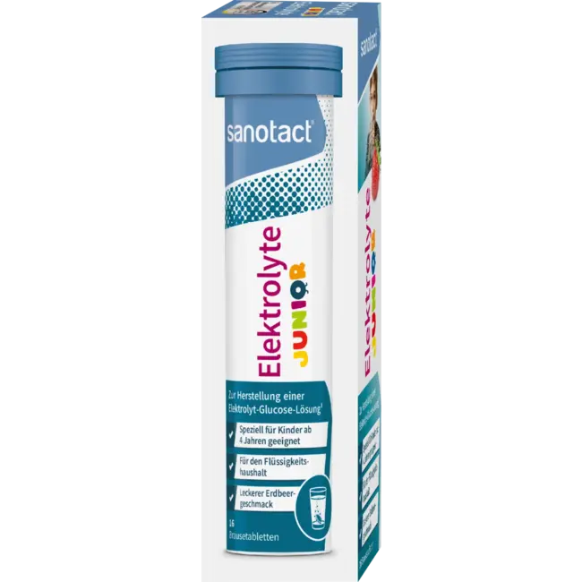 sanotact Electrolyte Junior Bruistabletten 16 Stuks 65 g