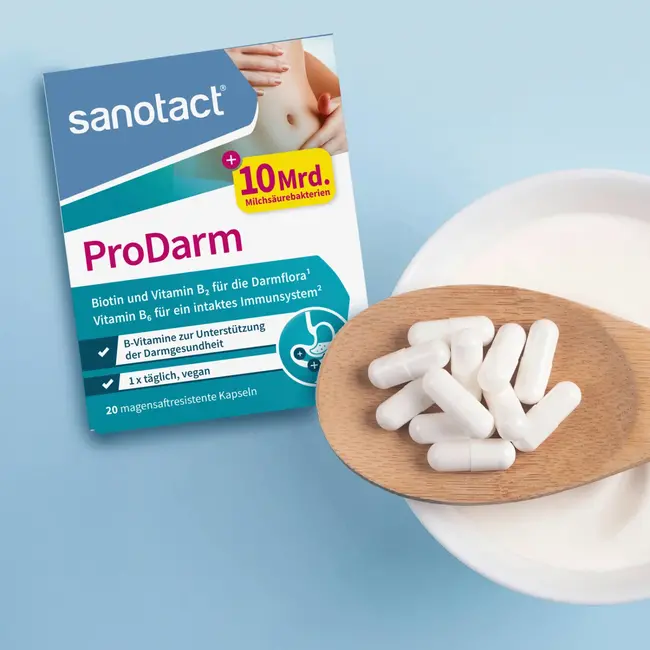 sanotact Prodarm + Melkzuurculturen Capsules 20 St. 8 g