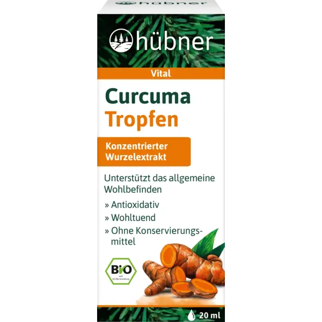 Hübner Curcuma Druppels 20 ml