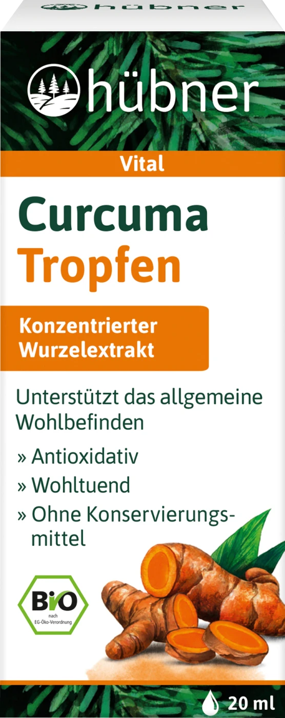 Hurbner Hübner Hübner Curcuma Druppels 20 ml - Duitse Voordeel Drogist