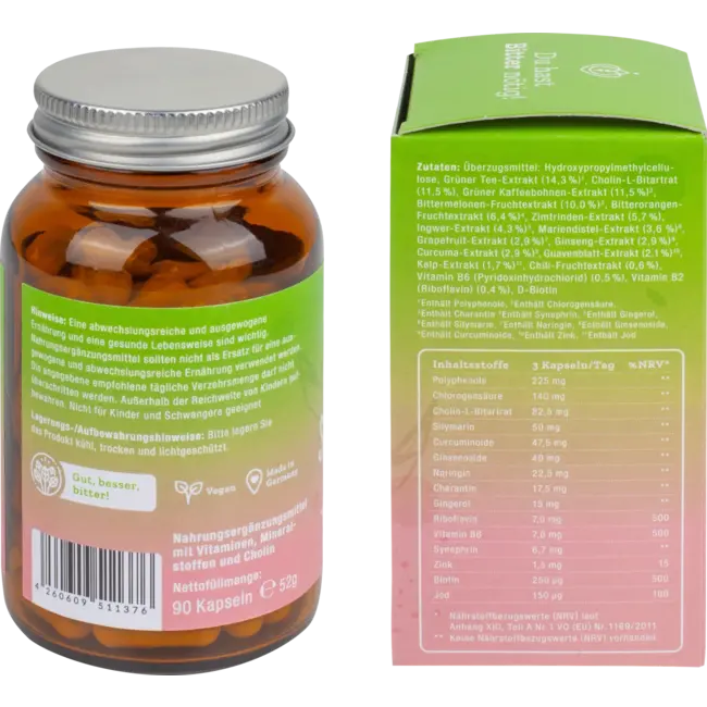BitterLiebe Stofwisseling Complex Capsules 90 St 52 g
