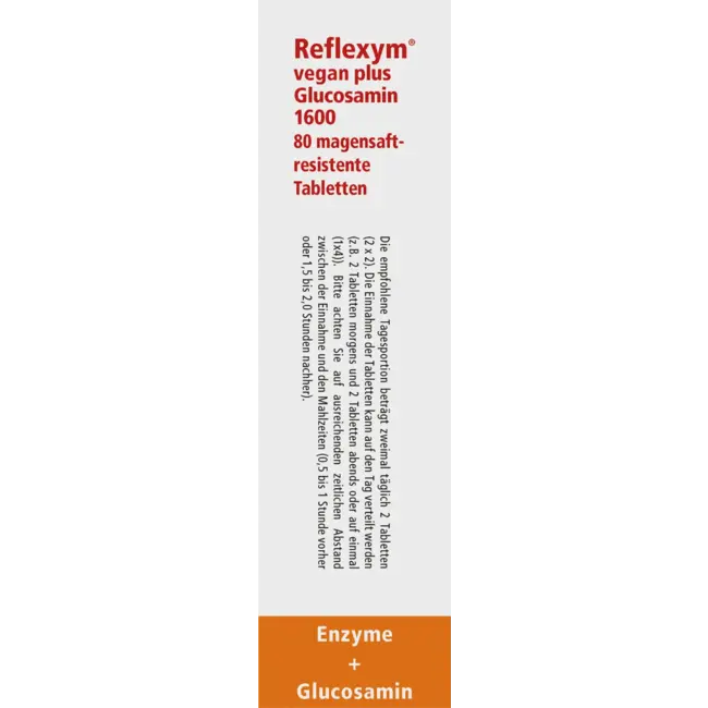 Madaus & Lauscher Reflexym Vegan Plus Glucosamine 1600 80 St