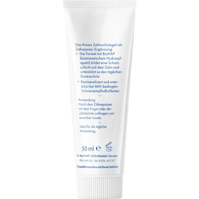 KAREX Tandbeschermingsgel, Vanaf 0 Jaar, Fluoridevrij 50 ml