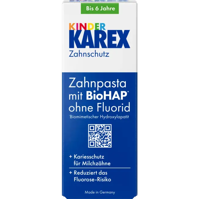KAREX Tandpasta Kinderen, Tot 6 Jaar Fluoridevrij 50 ml