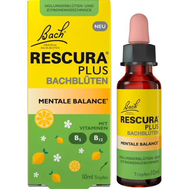 Bach RESCURA PLUS Bachbloesems Mentale Balans Druppels 10 ml