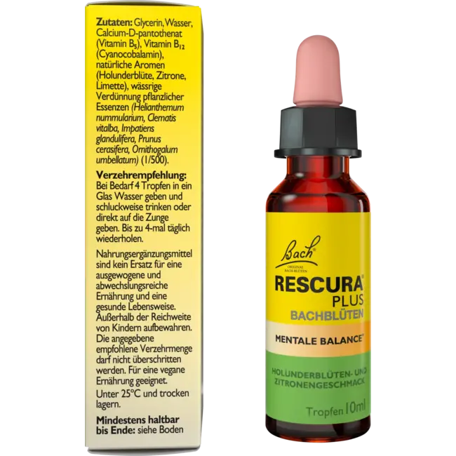 Bach RESCURA PLUS Bachbloesems Mentale Balans Druppels 10 ml