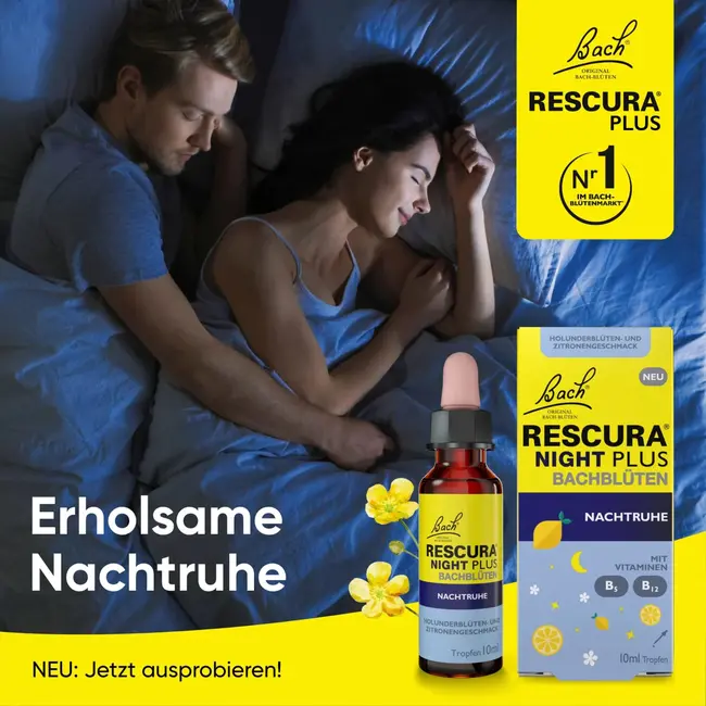 Bach RESCURA PLUS Bachbloesems Nachtrust Druppels 10 ml