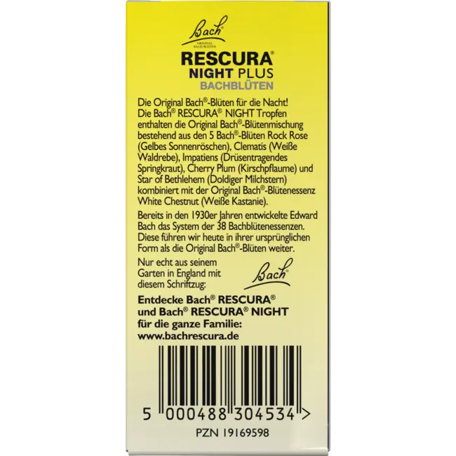 Bach RESCURA PLUS Bachbloesems Nachtrust Druppels 10 ml