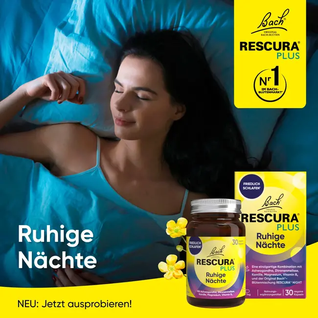 Bach RESCURA PLUS Rustige Nachten Bachbloesemcapsules 30 St