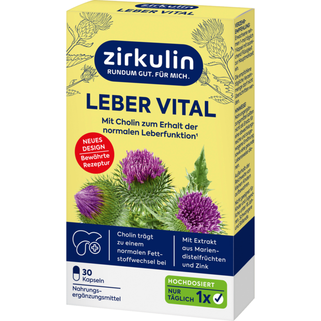 Zirkulin Lever Vital Hooggedoseerd 30st 26 g