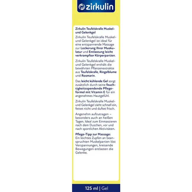 Zirkulin Duivelsklauw Spier- En Gewrichtsgel 125 ml