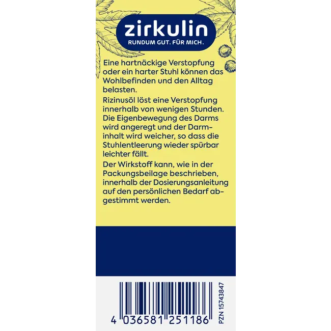 Zirkulin Ricinusolie 100 ml