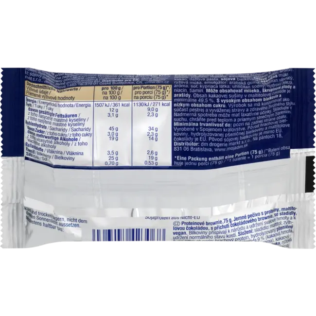 Sportness Proteïne Brownie, Chocolade Brownie Geschmack, Vegan 75 g