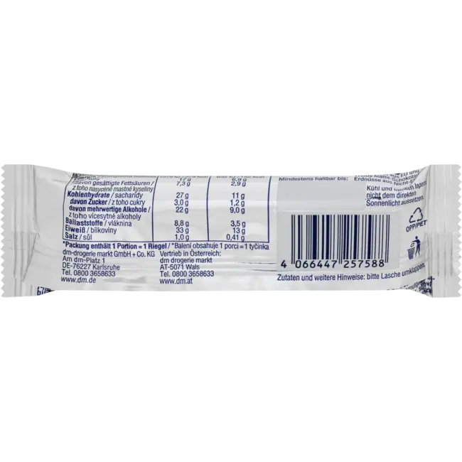 Sportness Proteinriegel 33%, Pindakaramel Geschmack, White Edition 40 g