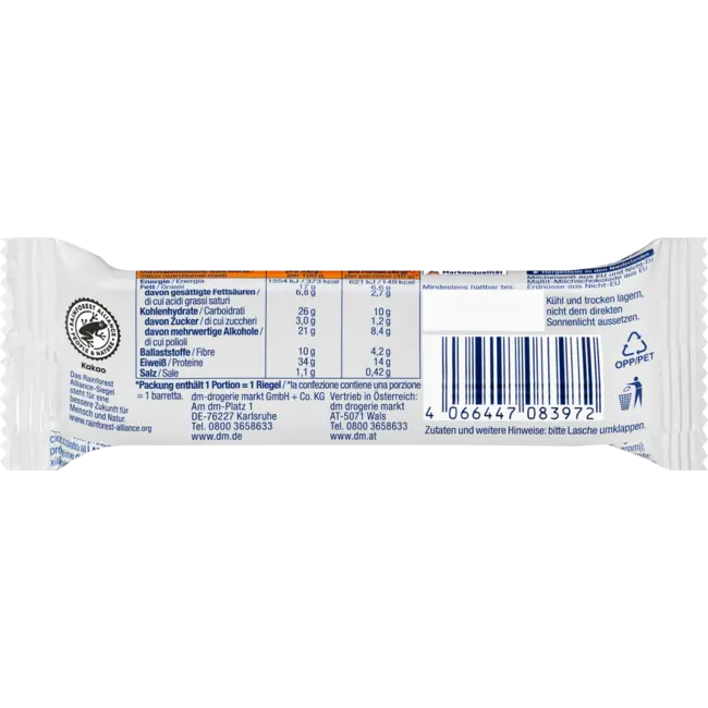 Sportness Proteinriegel 34%, Pindakaramel Geschmack 40 g